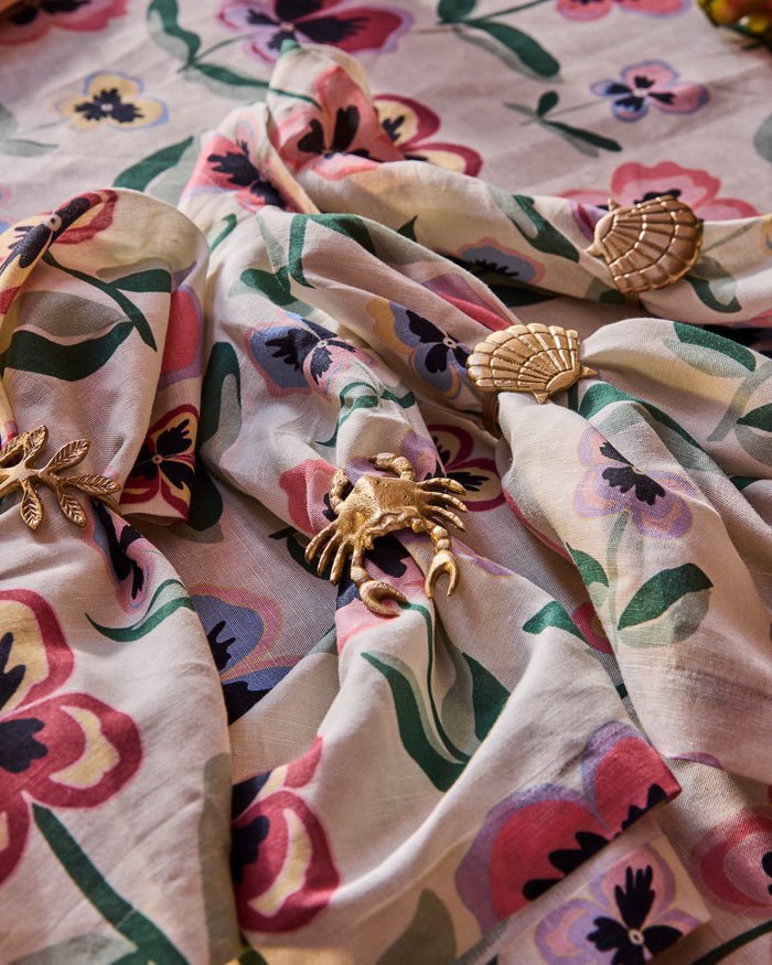 Pretty Pansy 4P Napkin Set