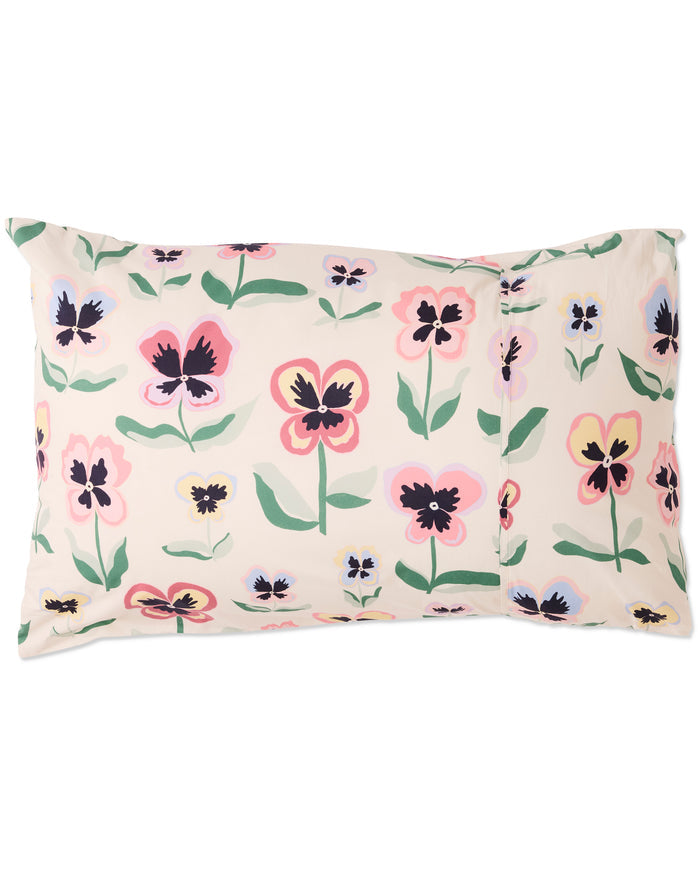 Pretty Pansy Organic Cotton Pillowcases