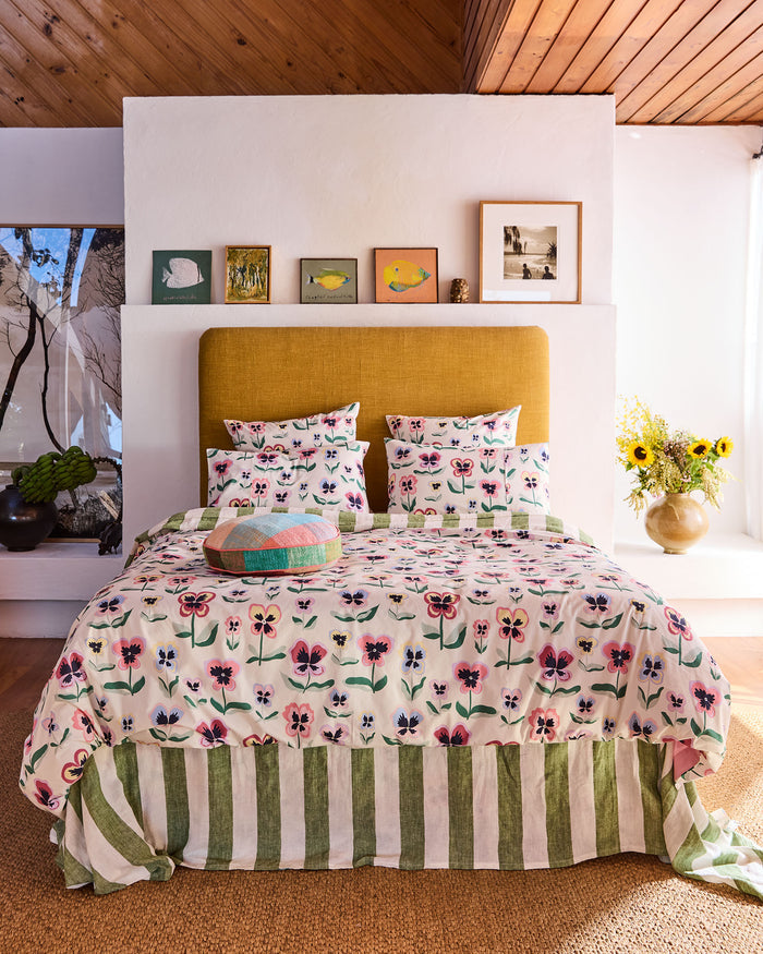 Pretty Pansy Organic Cotton Pillowcases
