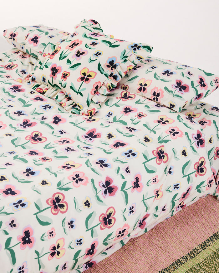 Pretty Pansy Organic Cotton Pillowcases