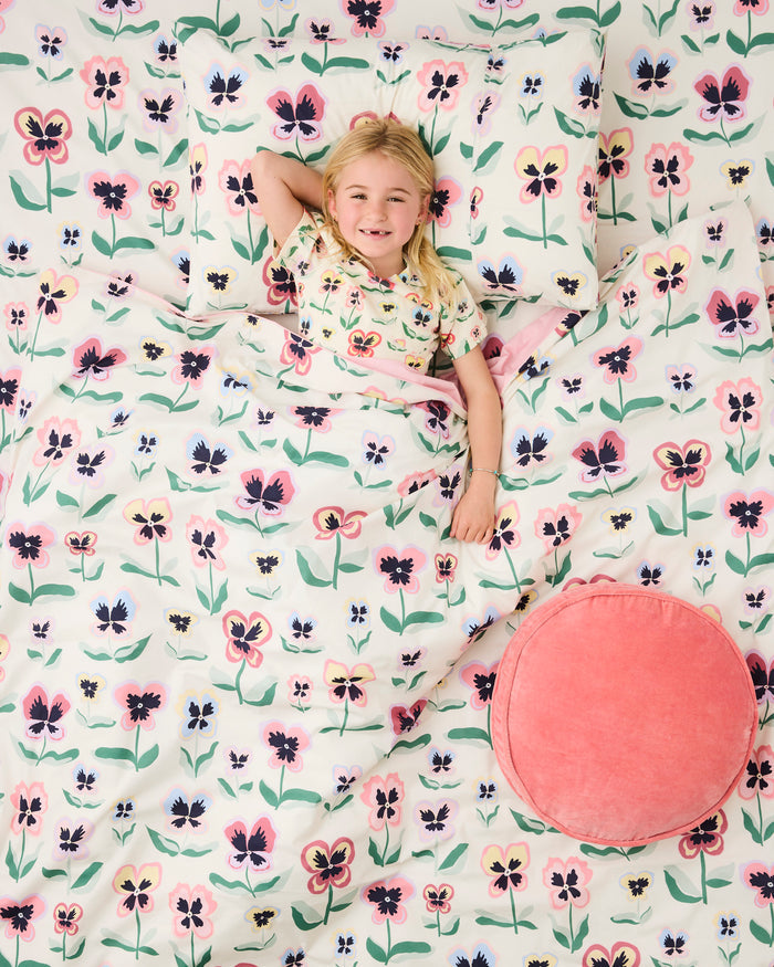 Pretty Pansy Organic Cotton Pillowcases