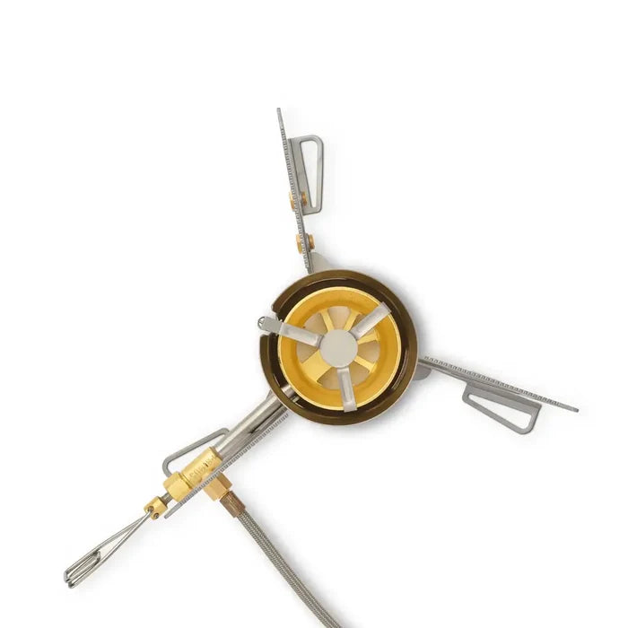 Primus Omnifuel Expedition Multifuel Stove shown from above on a white background