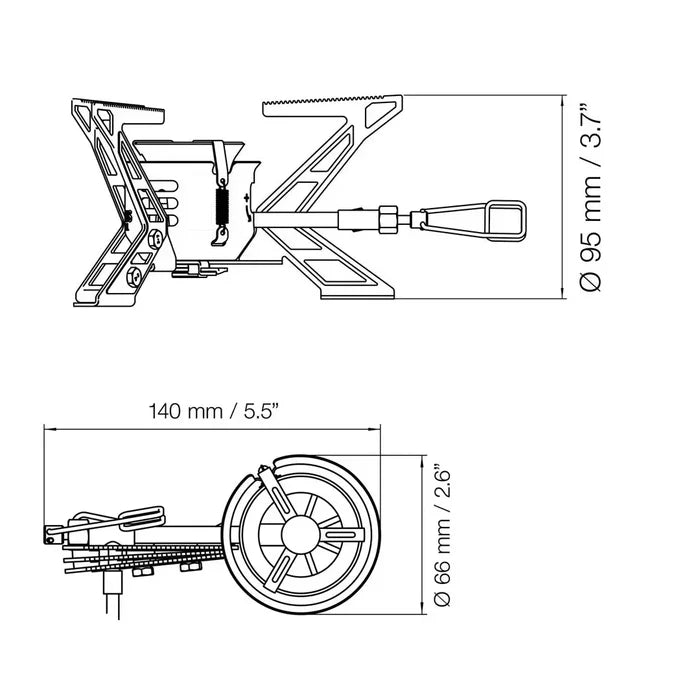 Dimensions for Primus Omnifuel Expedition Multifuel Stove
