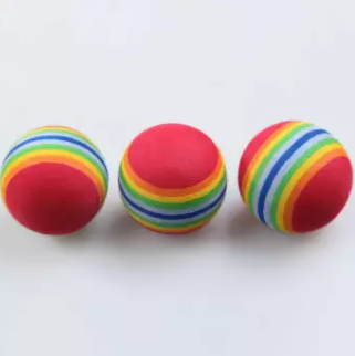 Rainbow Striped Practice Ball - Arcade Sports