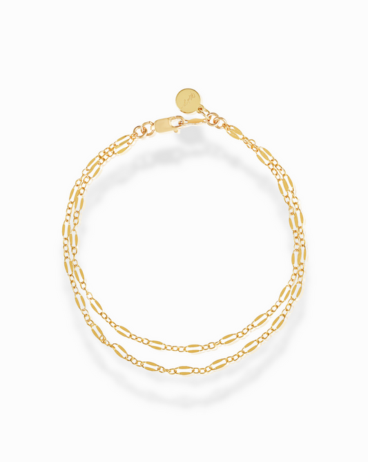 Raise the Bar Layered Chain Bracelet - Mod + Jo - Jewelry built to last, advanced plating technology