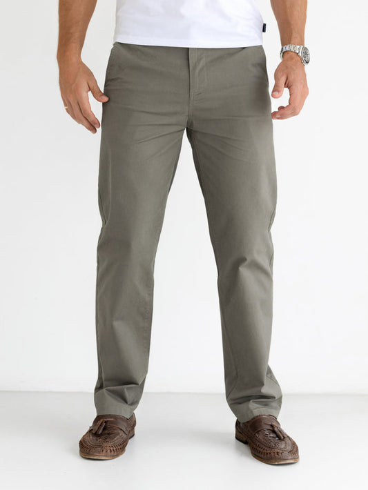 Relaxed Stretch Chinos - Safari Green