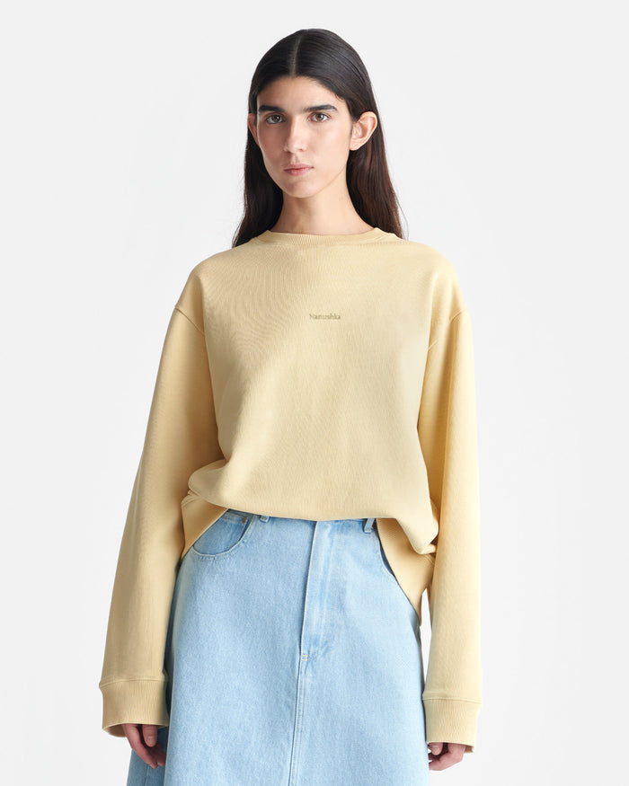 Remy - Printed Cotton-Fleece Sweatshirt - Creme/Black/Gingerbread Heart