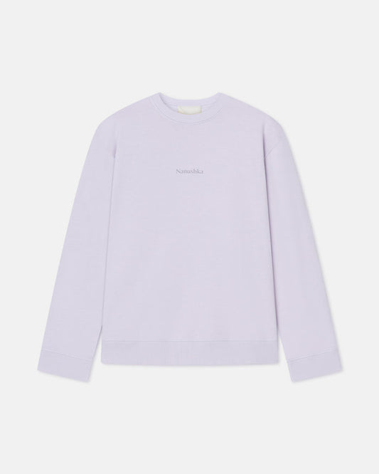 Remy - Printed Cotton-Fleece Sweatshirt - Lilac/Black/Books