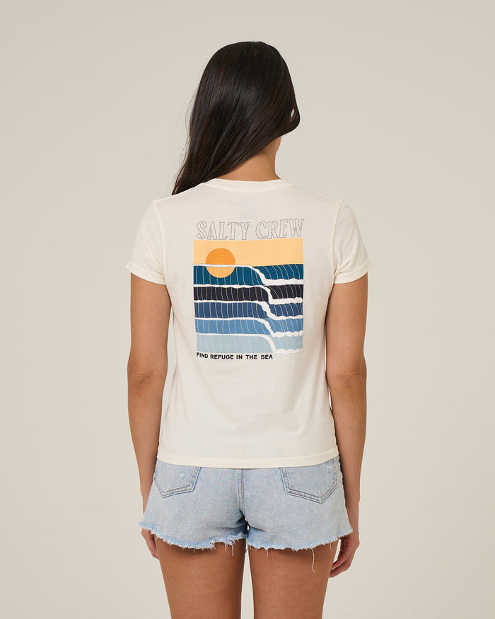 Retro Wave Modern Tee - Off White