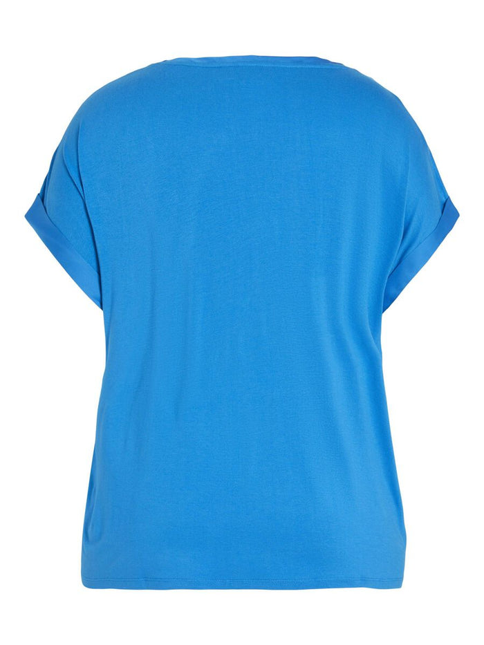 RILEY SATIN TOP (BLUE)