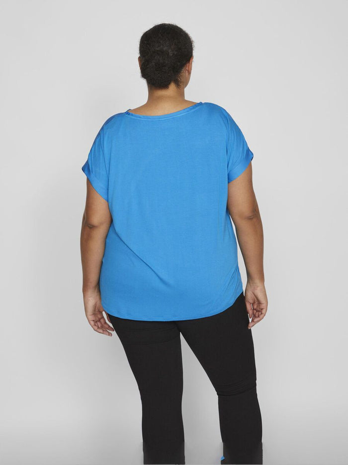 RILEY SATIN TOP (BLUE)
