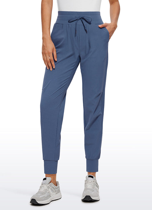 CRZ YOGA Women's Hiking Casual Relaxed Fit Ripstop Jogger Pockets 28'' Nubei blue