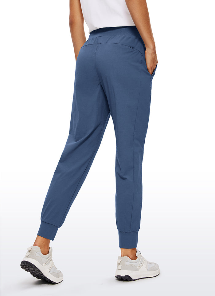 CRZ YOGA Women's Hiking Casual Relaxed Fit Ripstop Jogger Pockets 28'' Nubei blue