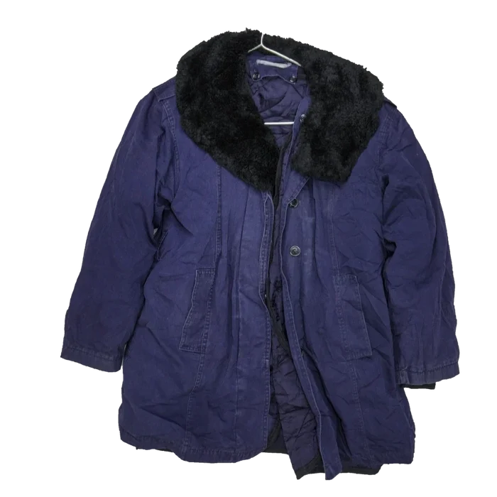 Romanian Military Blue Cold Weather Jacket - Small - Romanian Army Surplus - Field Jackets