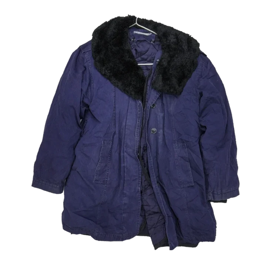 Romanian Military Blue Cold Weather Jacket - Small - Romanian Army Surplus - Field Jackets