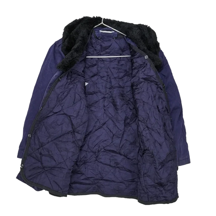 Romanian Military Blue Cold Weather Jacket - Small - Romanian Army Surplus - Field Jackets