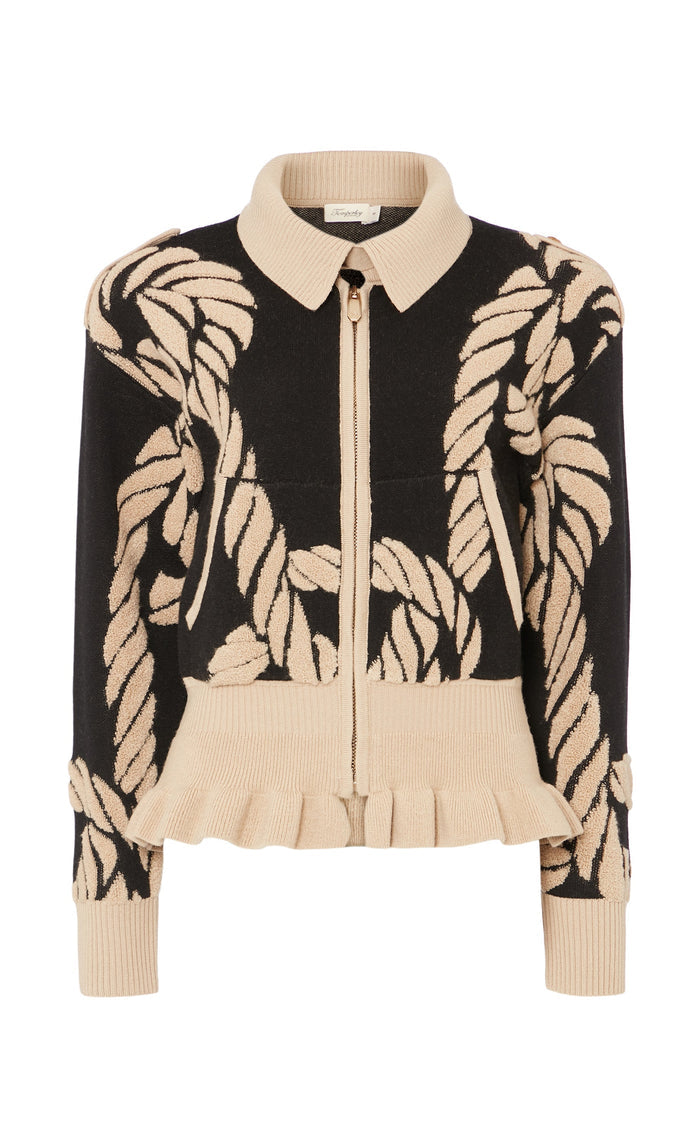 Rope Knit Jacket - Black