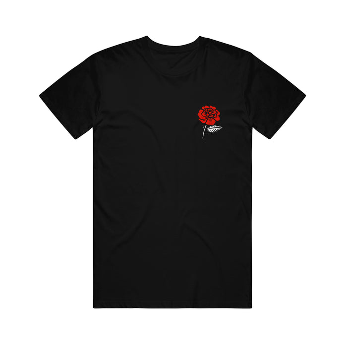 anthony raneri Roses - Black T-Shirt front
