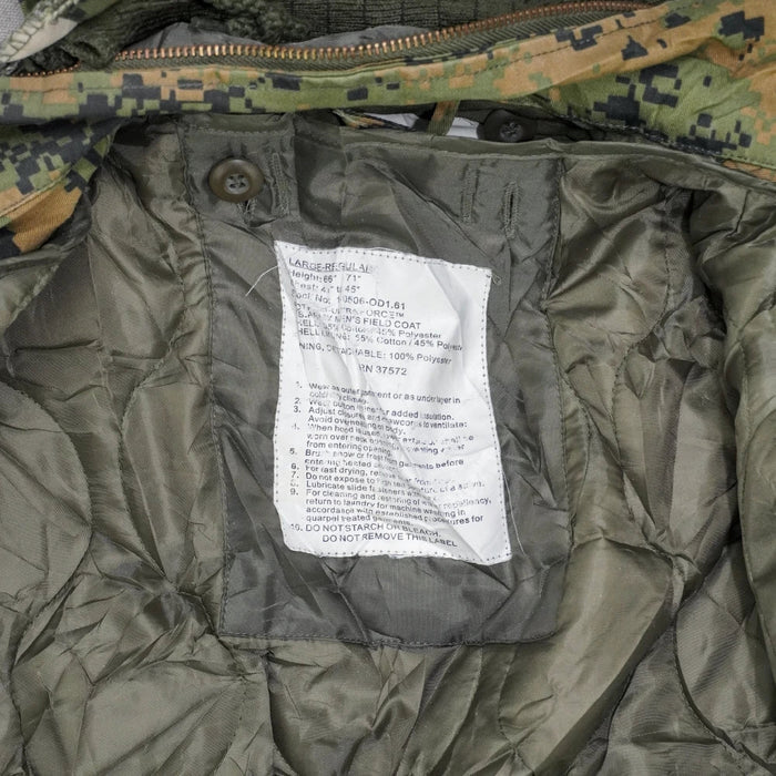 Rothco Woodland Digital M65 Field Jacket with Liner - Large - Army & Outdoors - Field Jackets