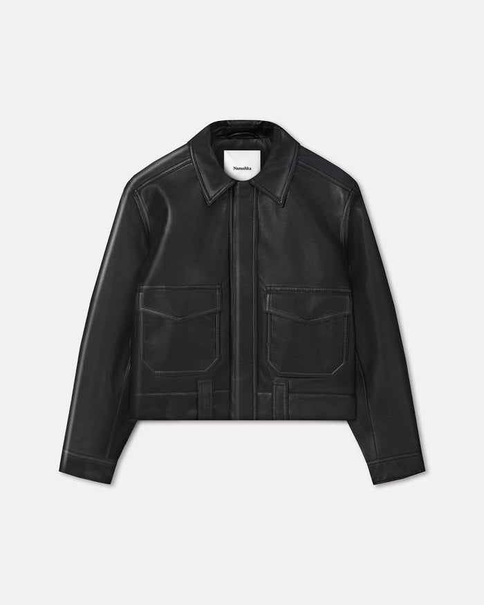 Ruben - Regenerated leather jacket - Black