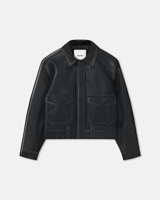 Ruben - Regenerated leather jacket - Black