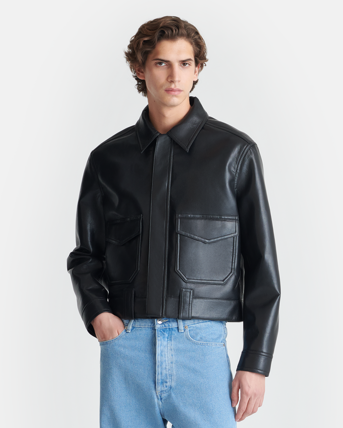 Ruben - Regenerated leather jacket - Black
