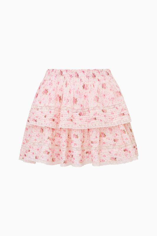 Ruffle Mini Garden Floral Skirt