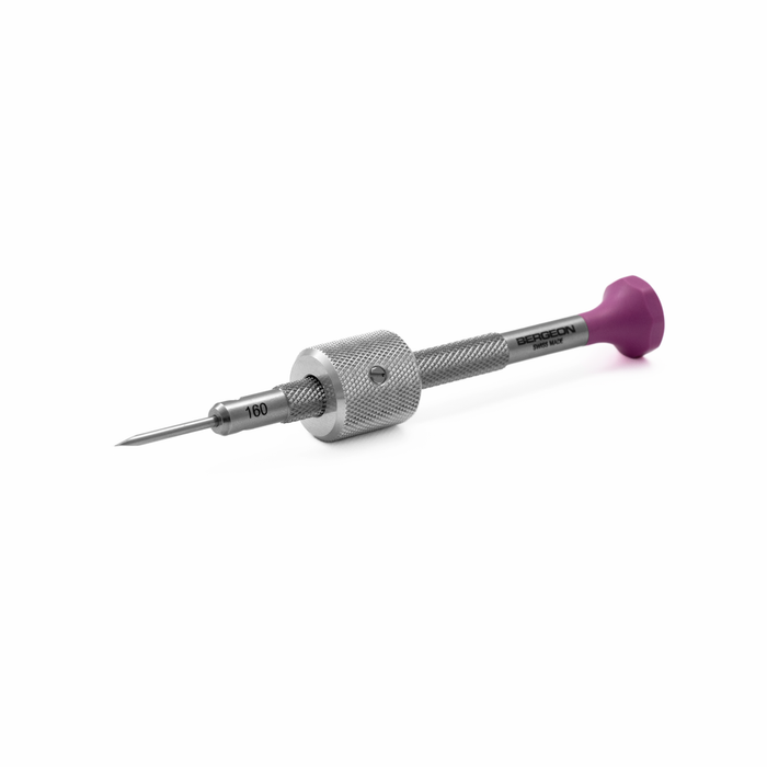 Ruuvimeisseli Ø 1.60 mm tartuntarenkaalla Bergeon 30081-TAM-160