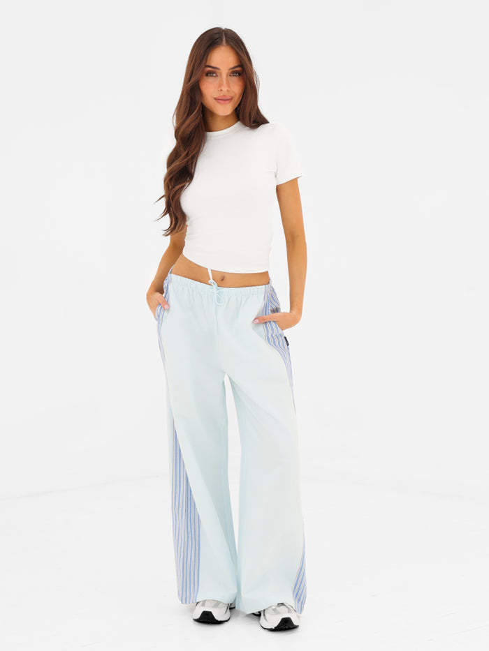 Sammy Stripe Trousers - Light Blue
