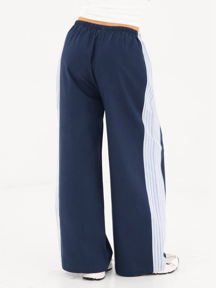 Sammy Stripe Trousers - Navy