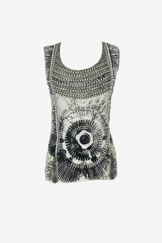 Sass & Bide Embellished Beaded Tank Top