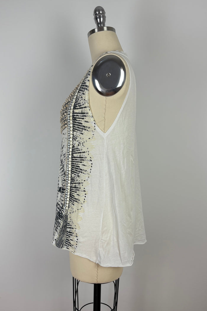 Sass & Bide Embellished Beaded Tank Top