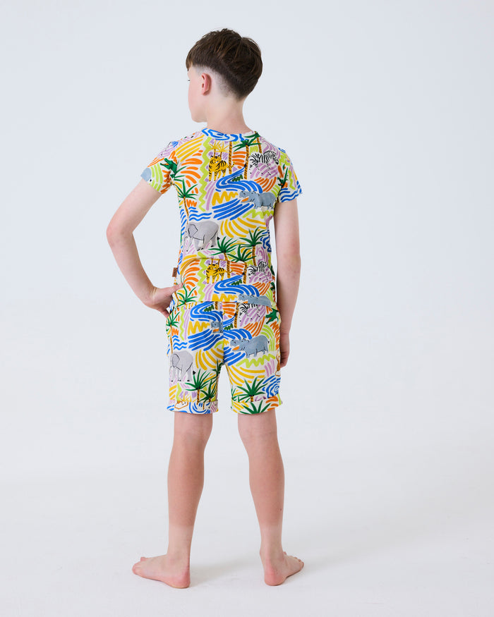 Savannah Kids Organic Cotton Short Sleeve Tee & Short Pyjama Set