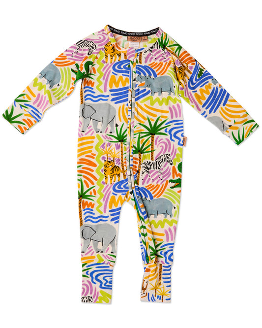 Savannah Organic Long Sleeve Zip Romper