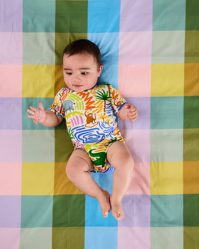 Savannah Organic Short Sleeve Romper