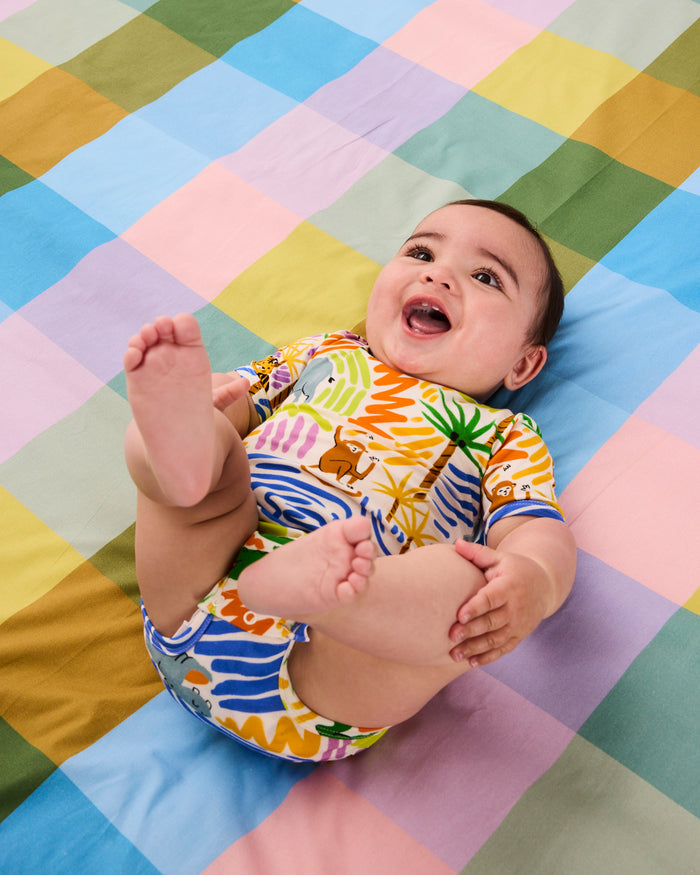 Savannah Organic Short Sleeve Romper
