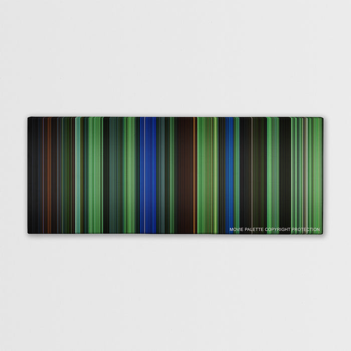 Saw III color palette canvas print: thousands of thin vertical stripes of color