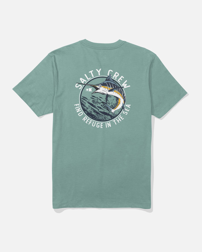 Schooled Ss Tee - Mackerel