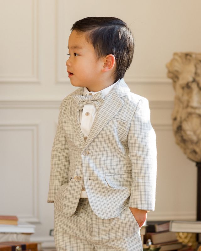 Sebastian Pant || French Blue - Wee Bee Baby Boutique