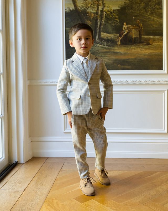 Sebastian Pant || French Blue - Wee Bee Baby Boutique