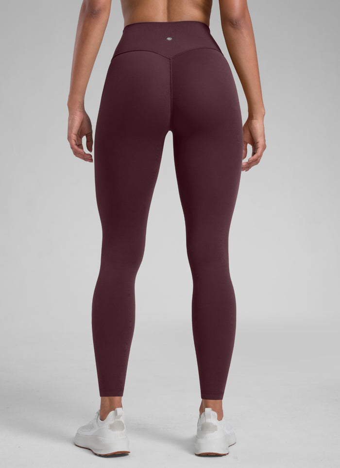 CRZ YOGA Women's Secretsculpt™ Workout No Front Seam Legging 28'' Ripe Plum