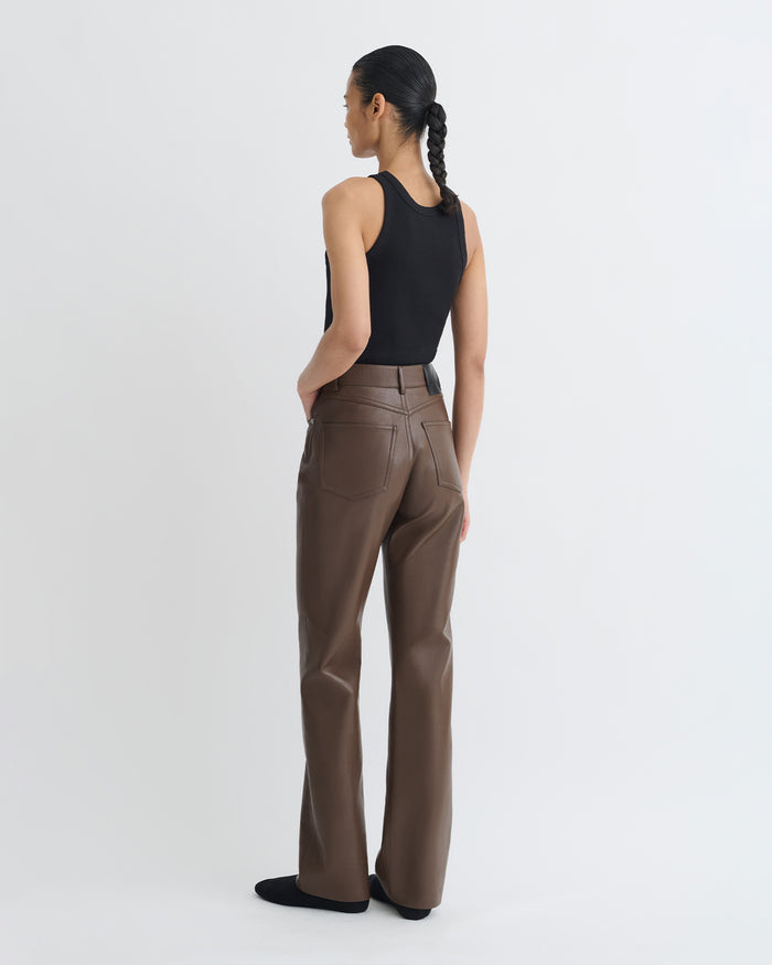 Seldes - Regenerated Leather Pants - Chocolate