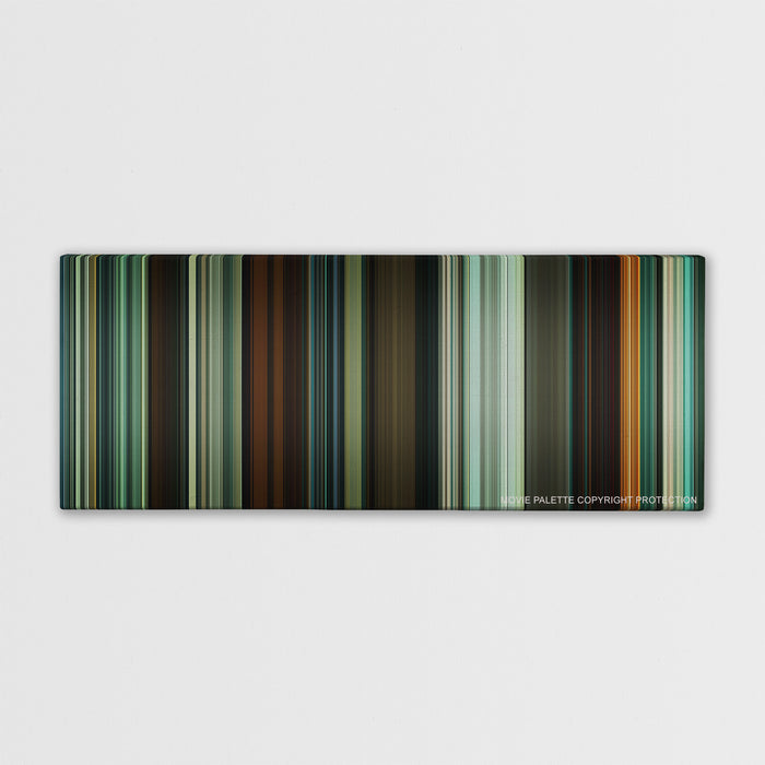 Shame color palette canvas print: thousands of thin vertical stripes of color