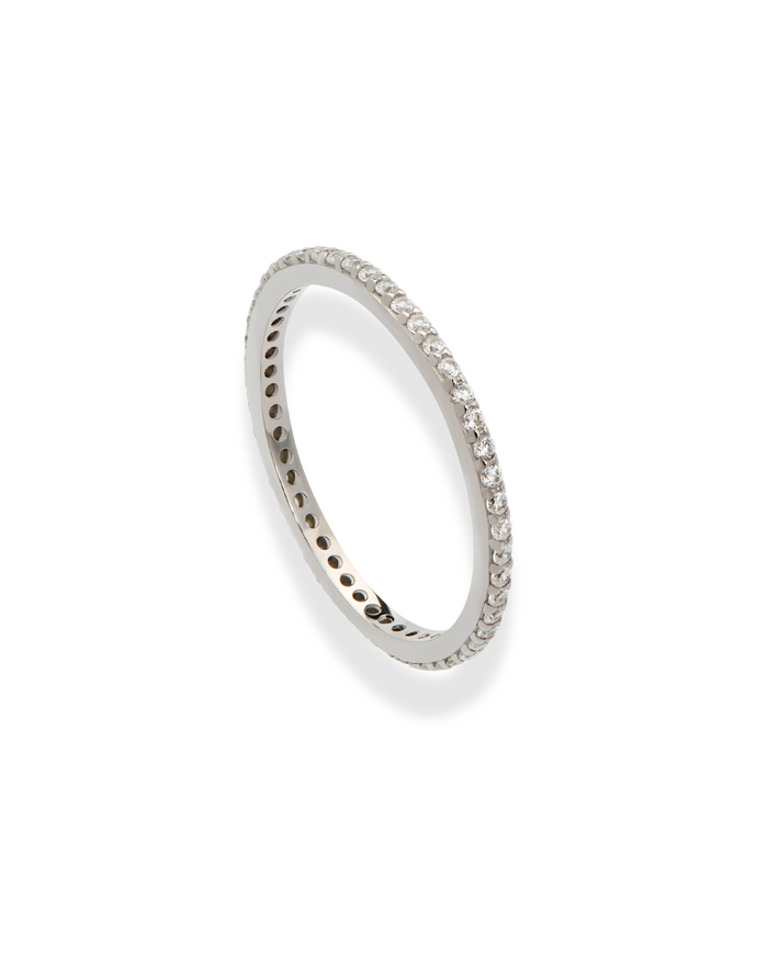 Shiloh Pave Stacking Ring - Mod + Jo - Jewelry built to last, advanced plating technology