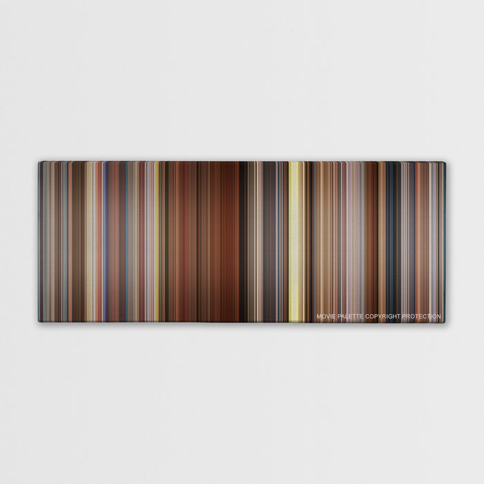 Sideways color palette canvas print: thousands of thin vertical stripes of color