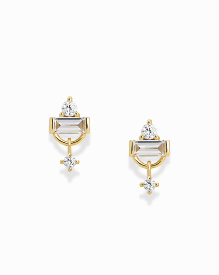 Skylar Studs - Mod + Jo - Jewelry built to last, advanced plating technology