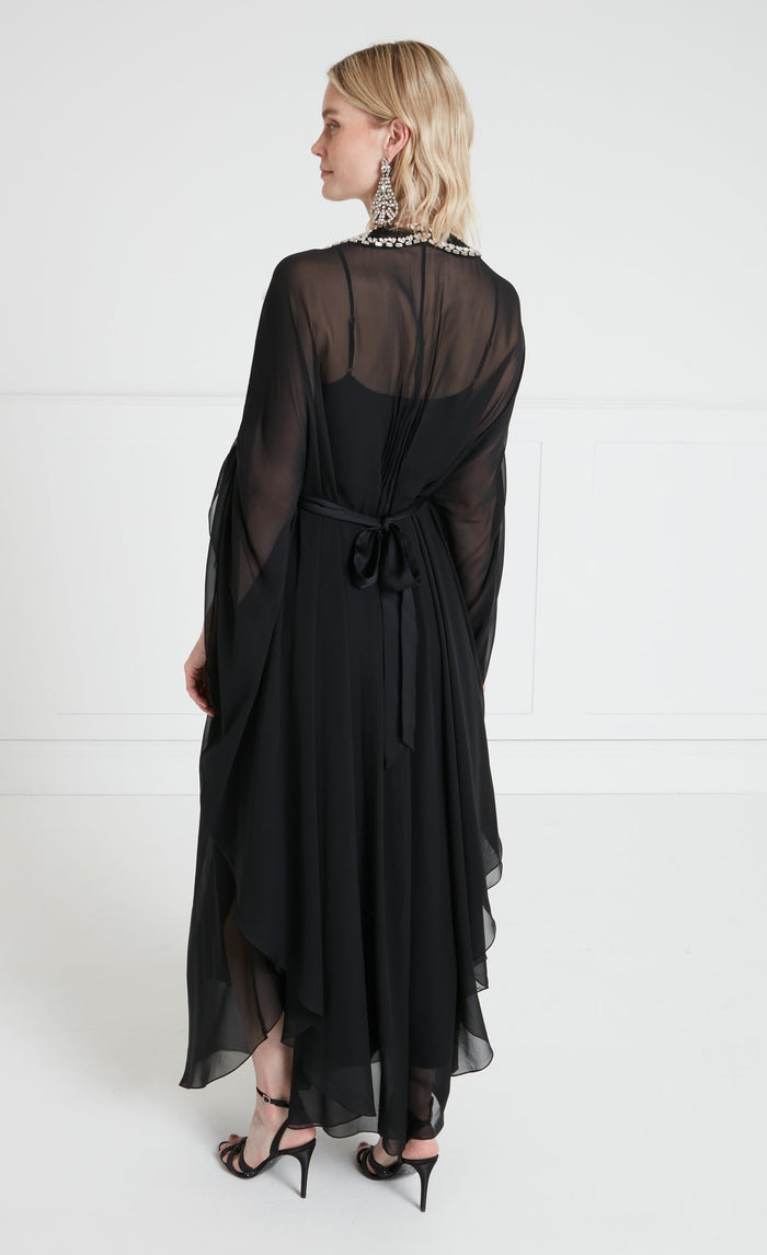 Sofia Long Kaftan - Black