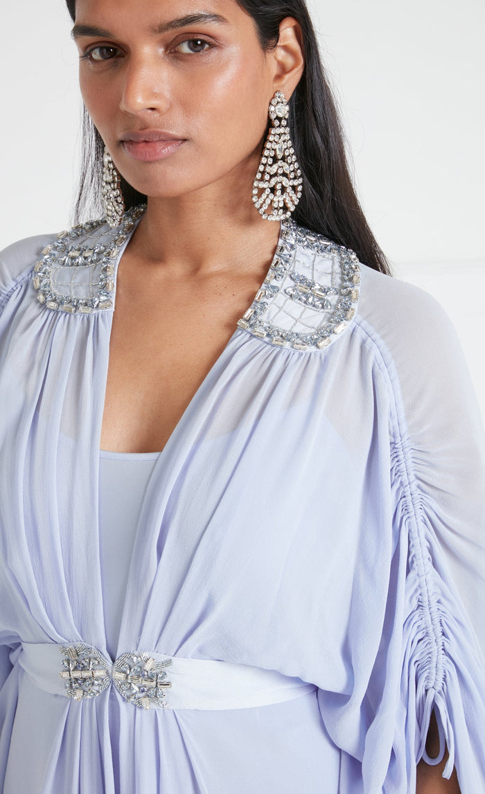 Sofia Long Kaftan - Powder Blue