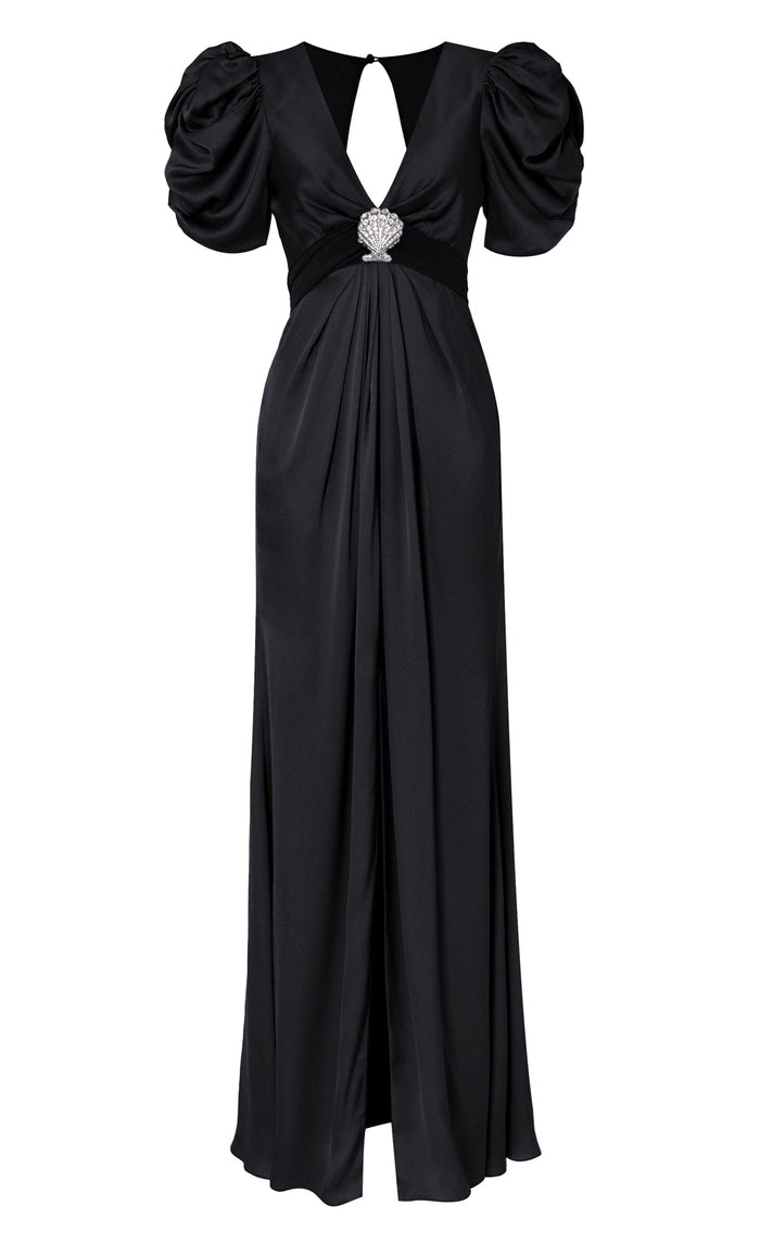 Sofia Sleeved Dress - Black