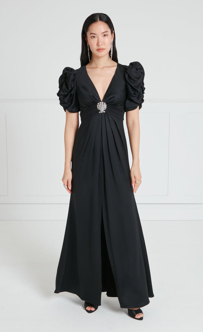 Sofia Sleeved Dress - Black
